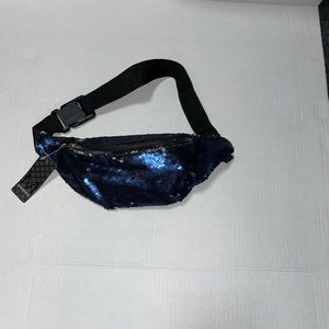 Blue Sparkle Fanny Pack. Silver reversible color. Make An Offer